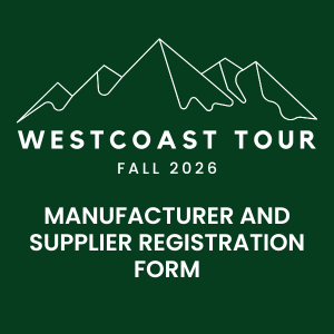 Westcoast Tour 2026 Manufacturer and Supplier Registration | October 21-22