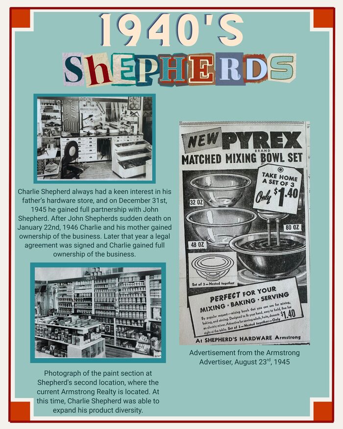 Shepherd's in the 1940s